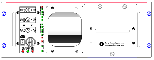 ETI0001-1252 Rugged MilSpec UPS Standard Front Panel Layout