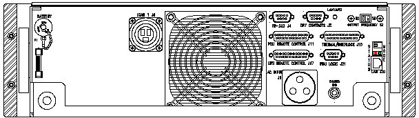 P/N: ETI0001-1438 Rugged MilSpec UPS Standard Rear Panel Layout